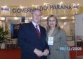 Vice Governador Orlando Pessuti e a  Diretora-Geral da Secretaria  de Estado da Indústria,  do Comércio e Assuntos do Mercosul - Vera Lelis Calil
